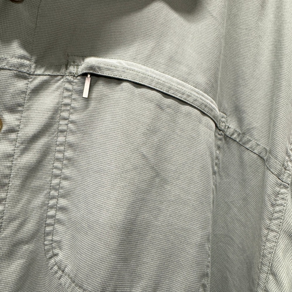 The North Face Button Down Shirt Mens XL Short Sleeve Sage Green Hiking Gorpore - Picture 7 of 8